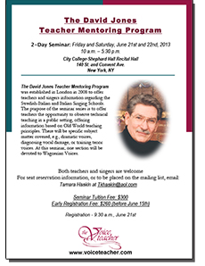 David Jones Seminar